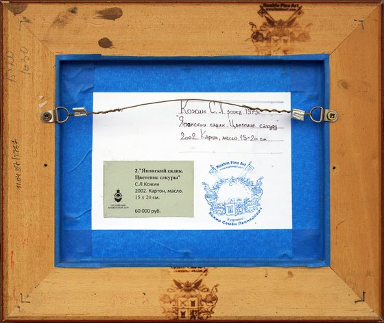 Japanese garden. Sakura blossom