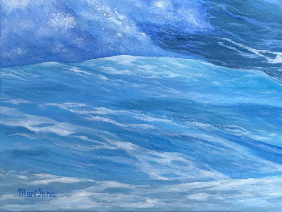 Photorealistic Landscape Oil Painting By Inna Martynenko, 28 X 20, Ocean