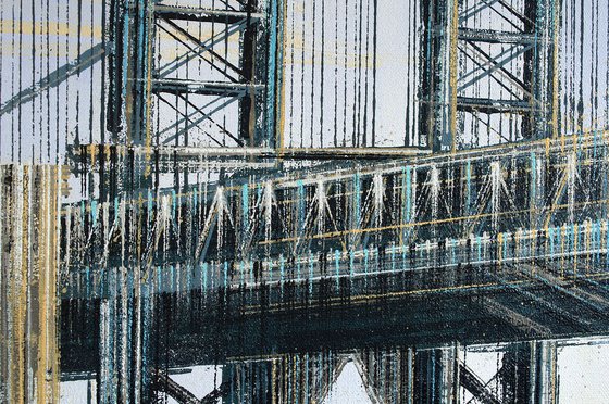 New York - Manhattan Bridge At Twilight