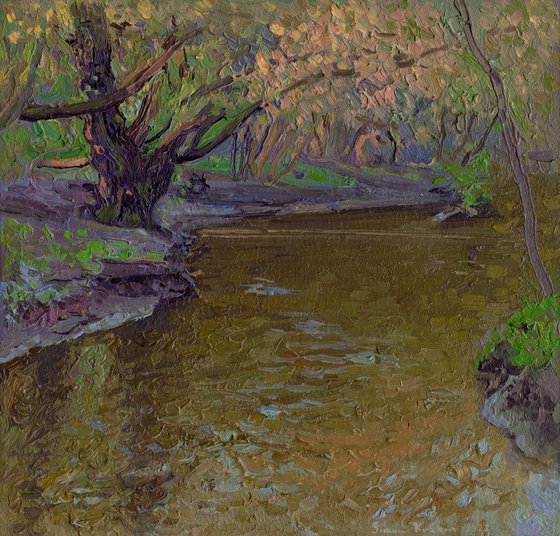 The Ponomarka River in April