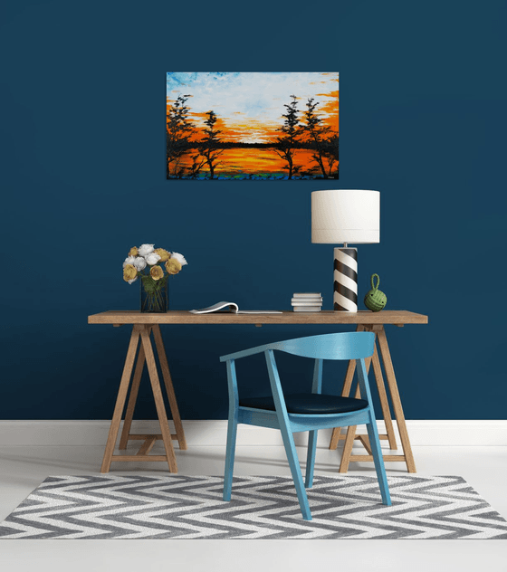 Sunset in the country 1