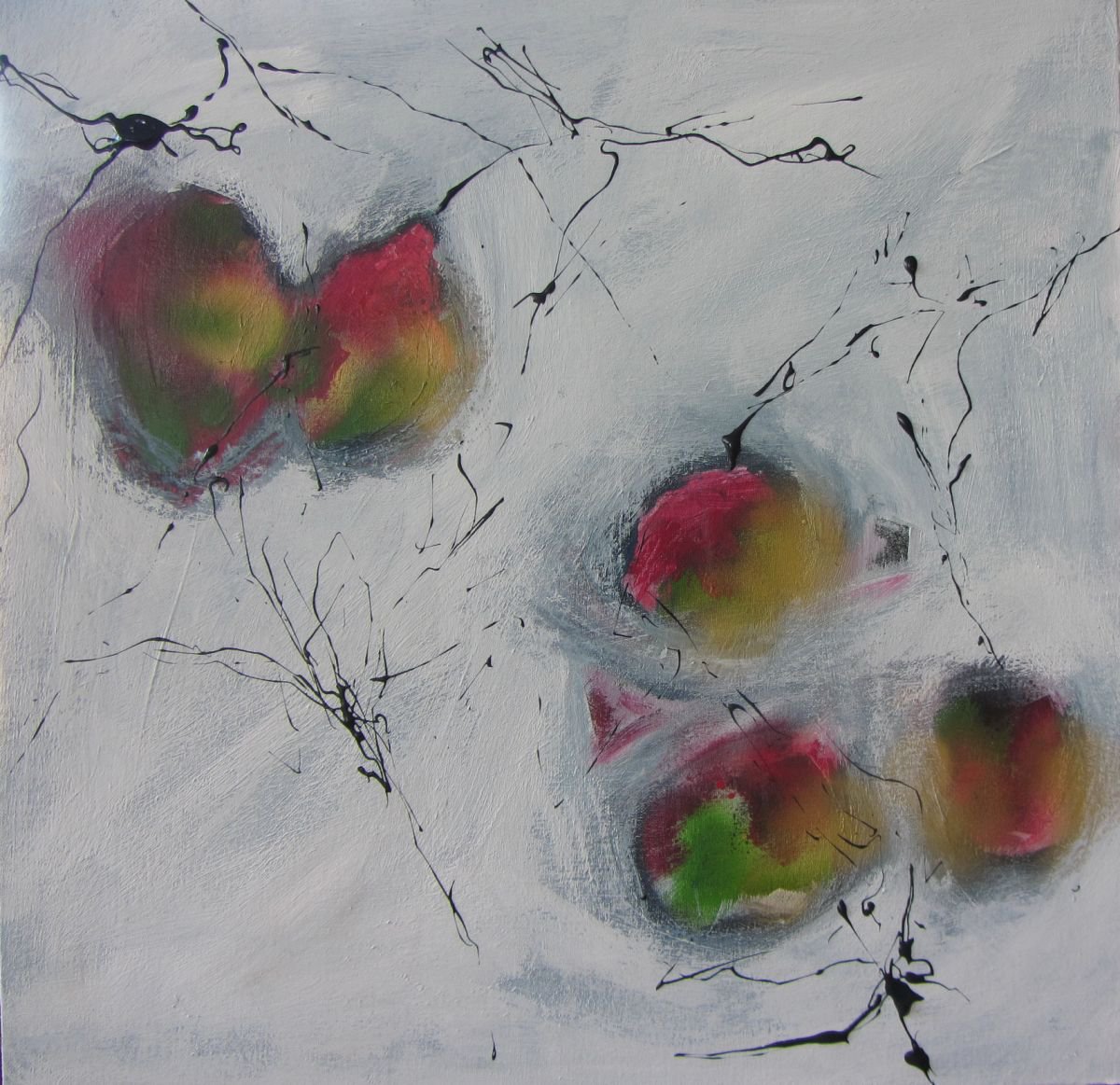 Coming into Focus abstract acrylic painting on Artfinder