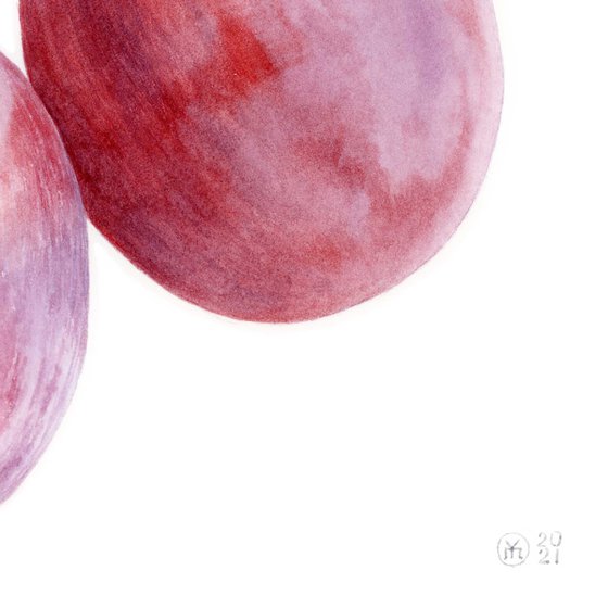 2 Red Grapes