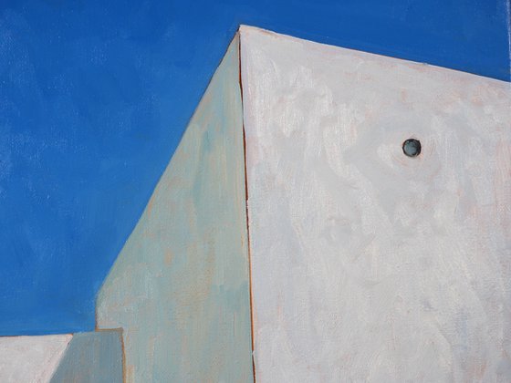 Greece geometry. White and blue #1