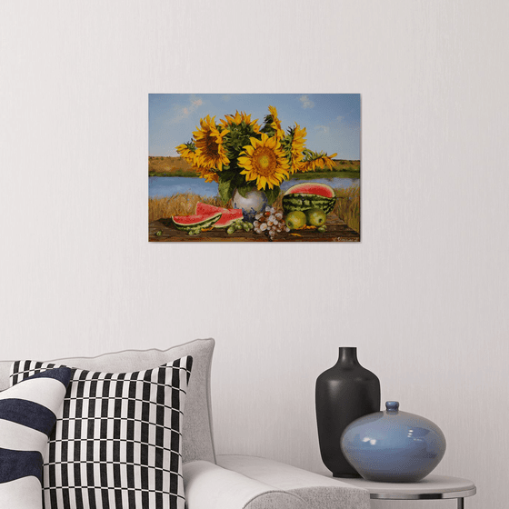 Sunflowers Still Life Floral