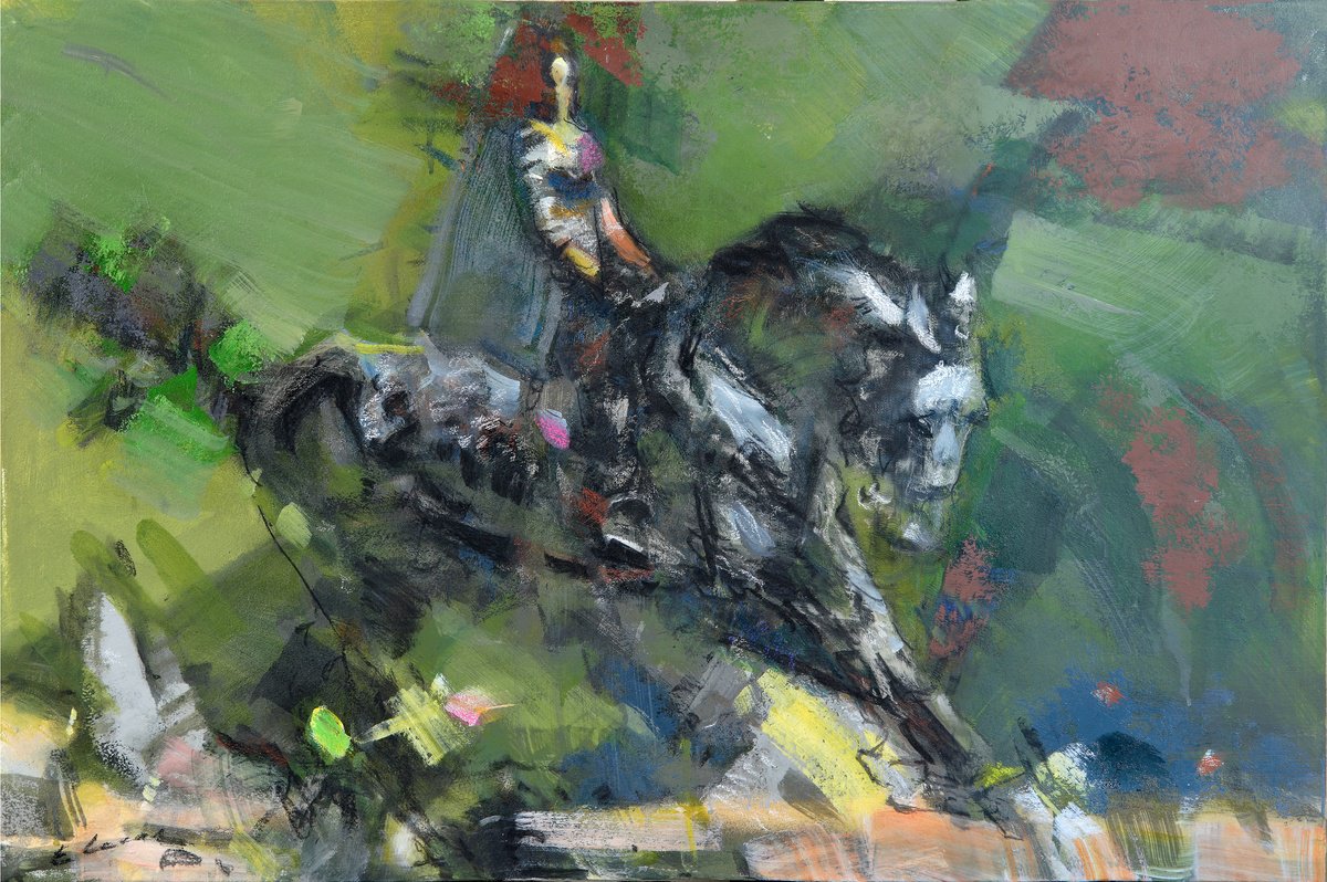  Rider By Eugene Segal, 30 X 20, Artwork For Sale On Artfinder