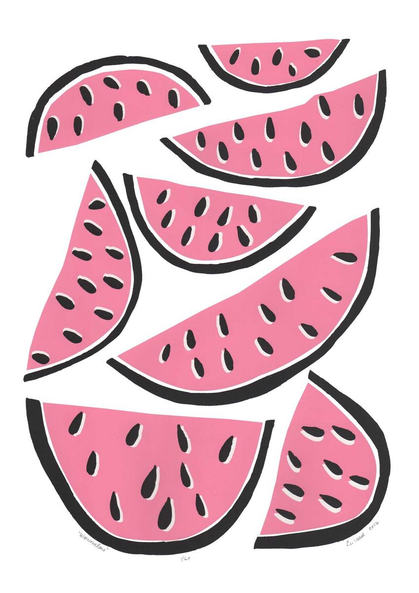 Watermelons - Unframed - FREE Worldwide Delivery by Lu West