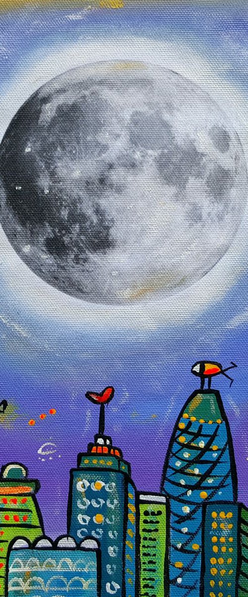 Moonlight London by Maria Luisa  Azzini