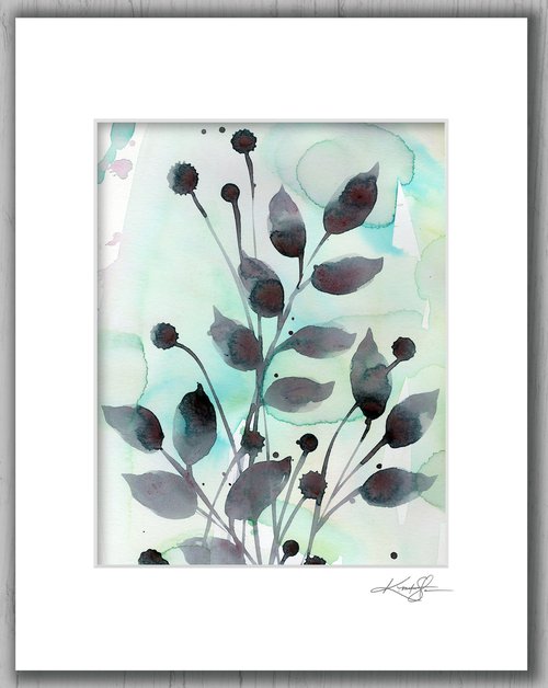 Organic Abstract 208 - Flower Painting by Kathy Morton Stanion by Kathy Morton Stanion