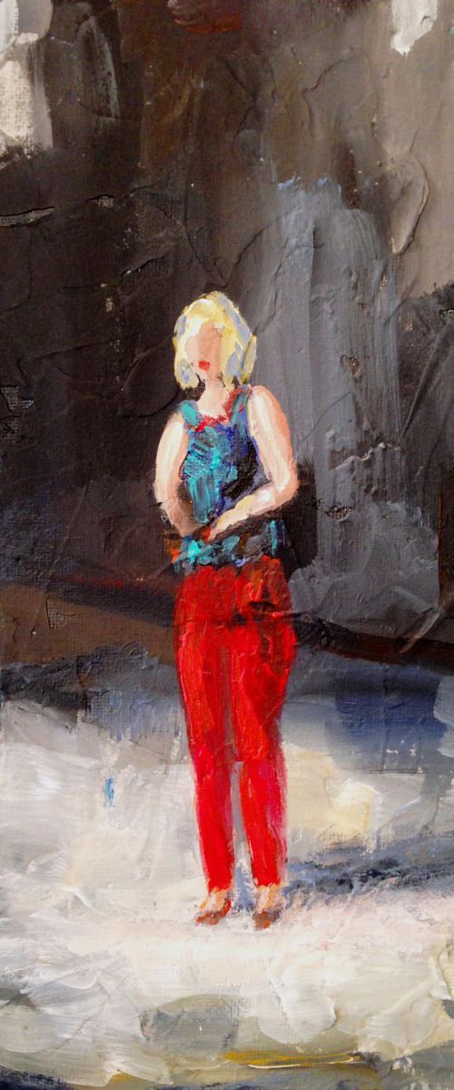 Woman with Red Pants (Study) by Cristina Stefan