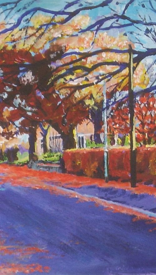 Towers Road Poynton in Autumn 2 by Max Aitken