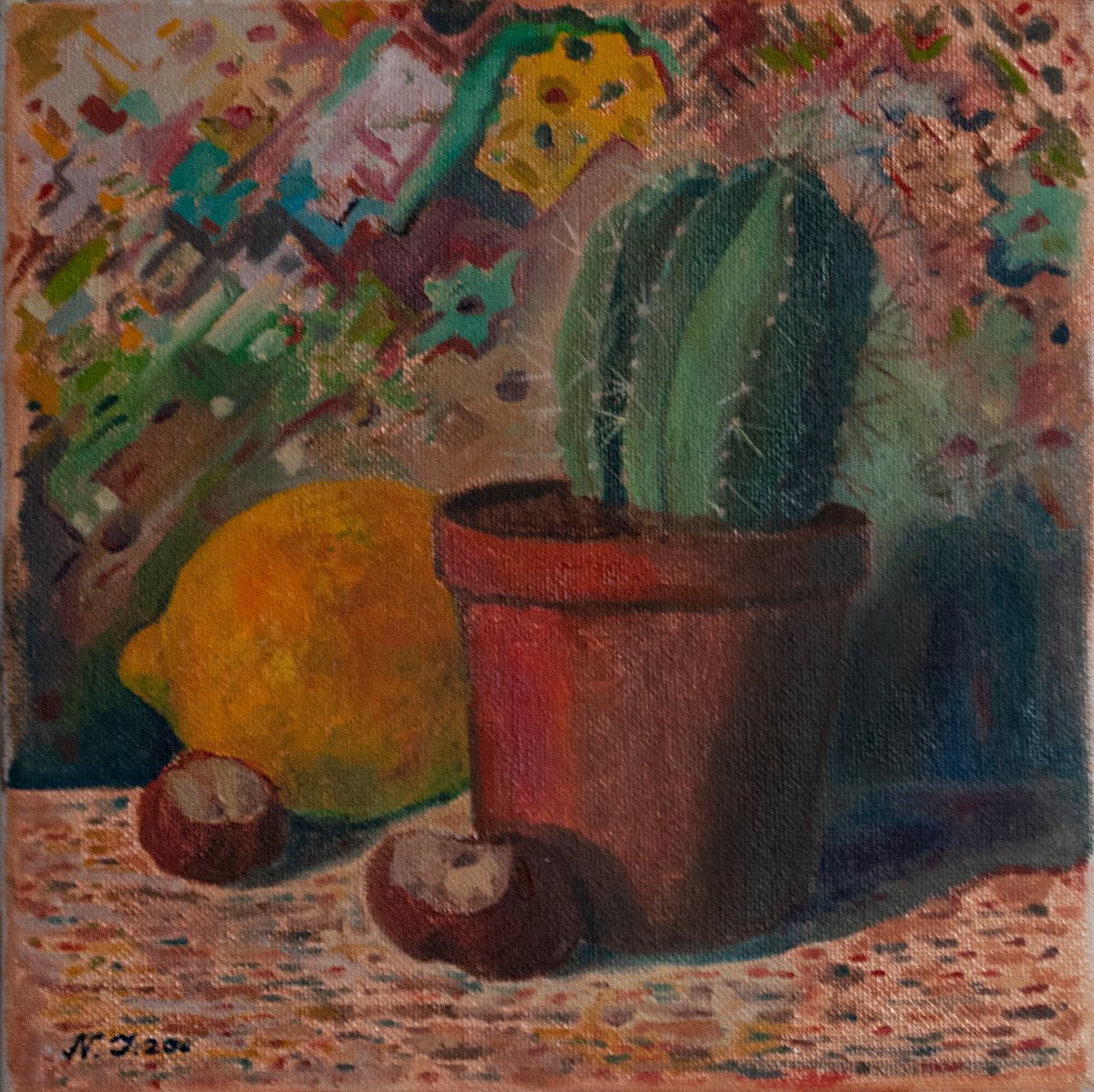 Lemon And Spikes By Nikola Ivanovic, 8 X 8, Artwork For Sale On Artfinder