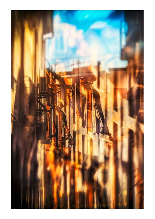 Spanish Streets 19. Abstract Multiple Exposure photography of Traditional Spanish Streets. Limited Edition Print #1/10 by Graham Briggs