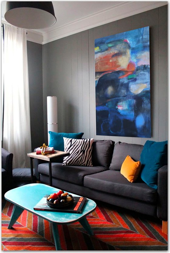 composition with gold and orange