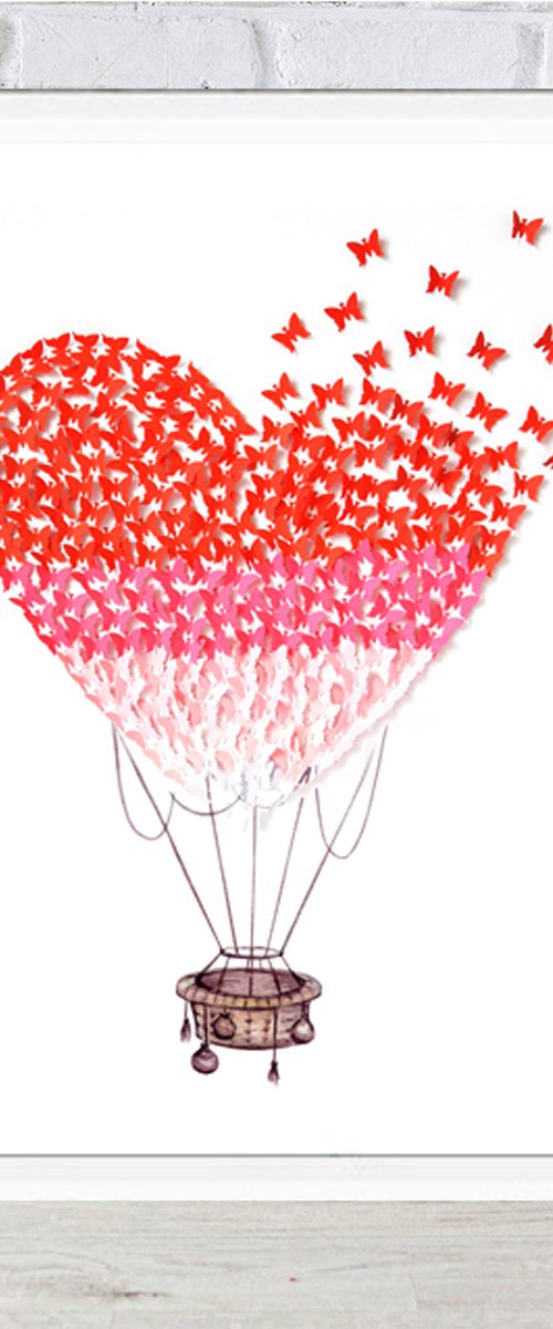 Happy Valentine's, 3d by Luba Ostroushko