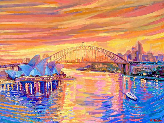 Sydney Harbour at Sunset
