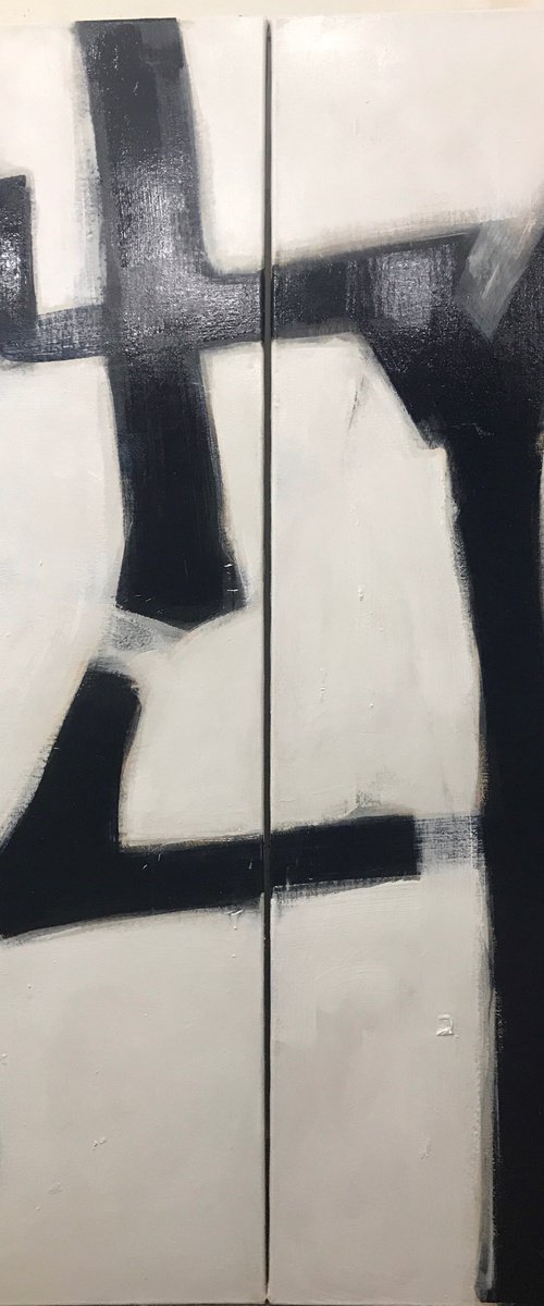 Post Scriptum 4&7. Diptych by Romuald Mulk Musiolik