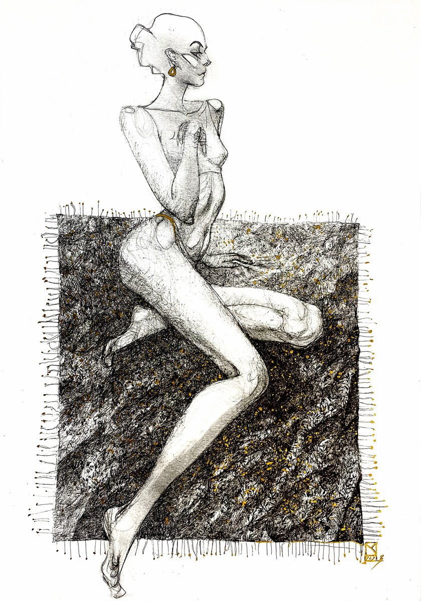 Female figure sketch #7 by Sofia Moklyak