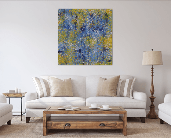 BLUE DAY 110x106cm