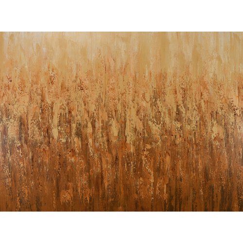Field of Gold - Modern Abstract Wheat Field by Suzanne Vaughan