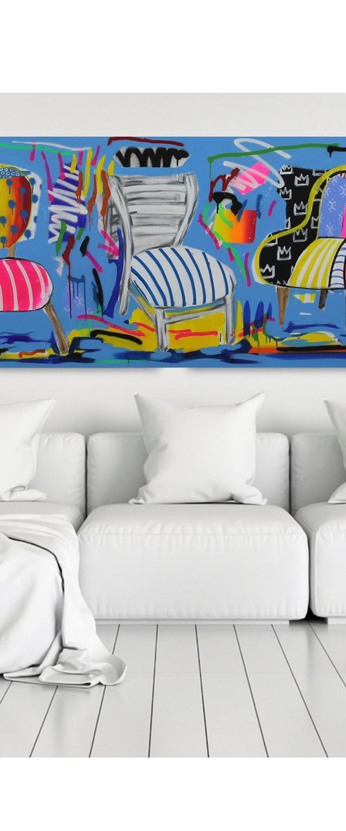 Chairs 180 X 70 CM / 70,86 х 27,55 inch by V. Lishko