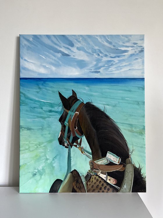 Horse ride 50x40 cm