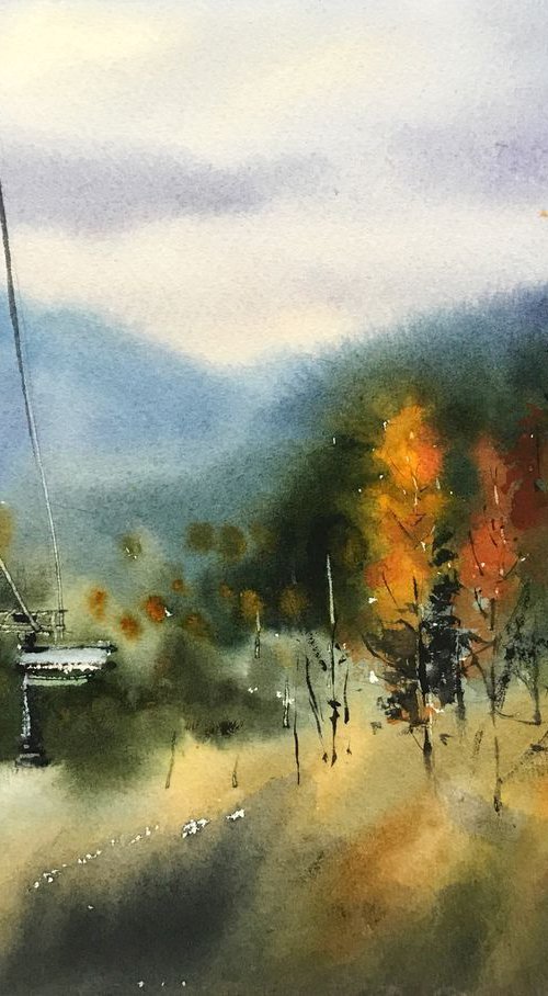 Cableway, Sochi by Eugenia Gorbacheva