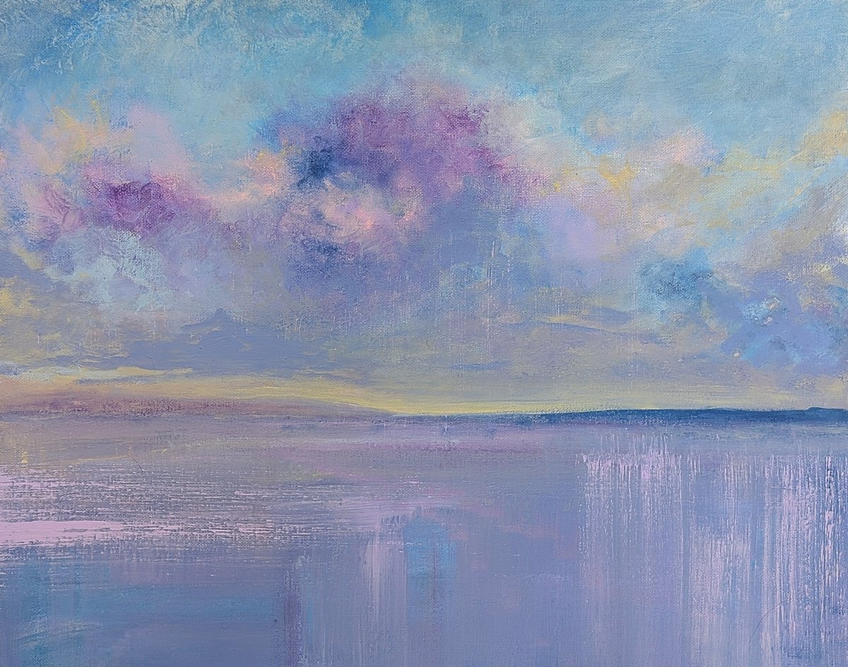 Acrylic Painting , Whispering Sky By Lisa Price, 19 X 16, Artwork For Sale On Artfinder