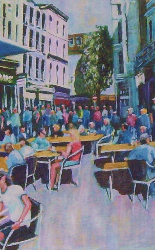 Pavement Cafe Brighton by Max Aitken