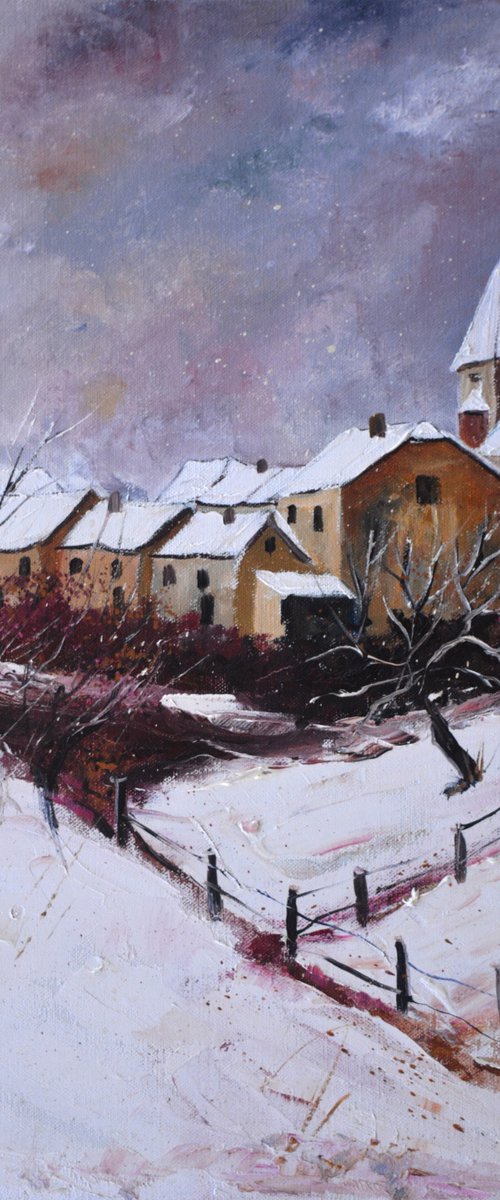 Snow in Awagne by Pol Henry Ledent