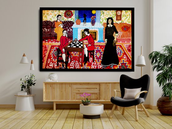 Wind of the Orient - original painting on canvas - 125 x 85
