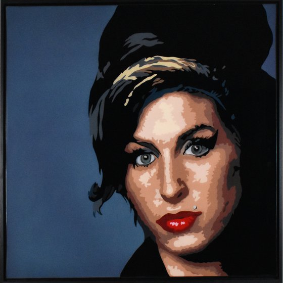 Amy Winehouse framed painting