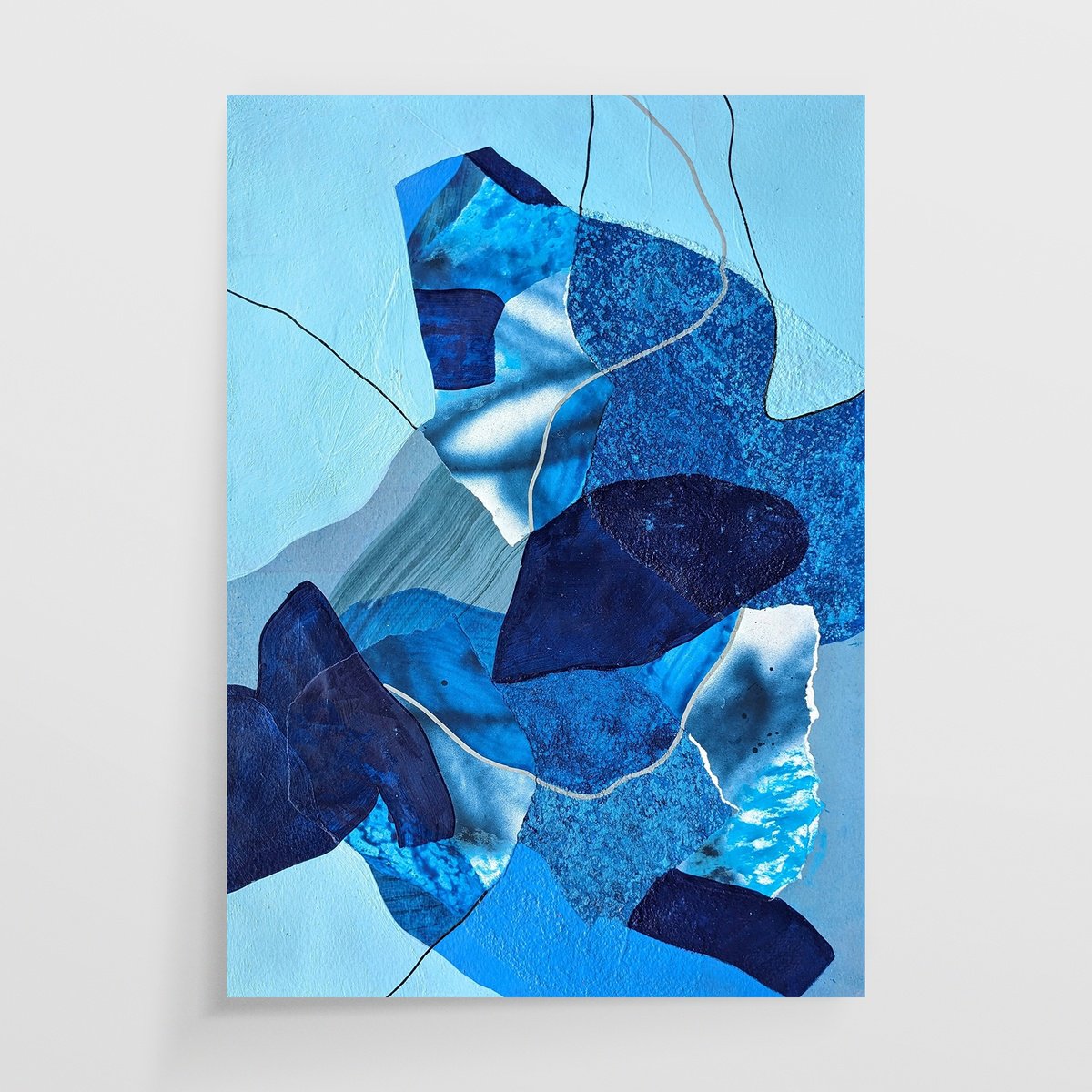 Abstract Painting By Smit Khond, 12 X 17", Seemingly With Qualms, Original Artwork