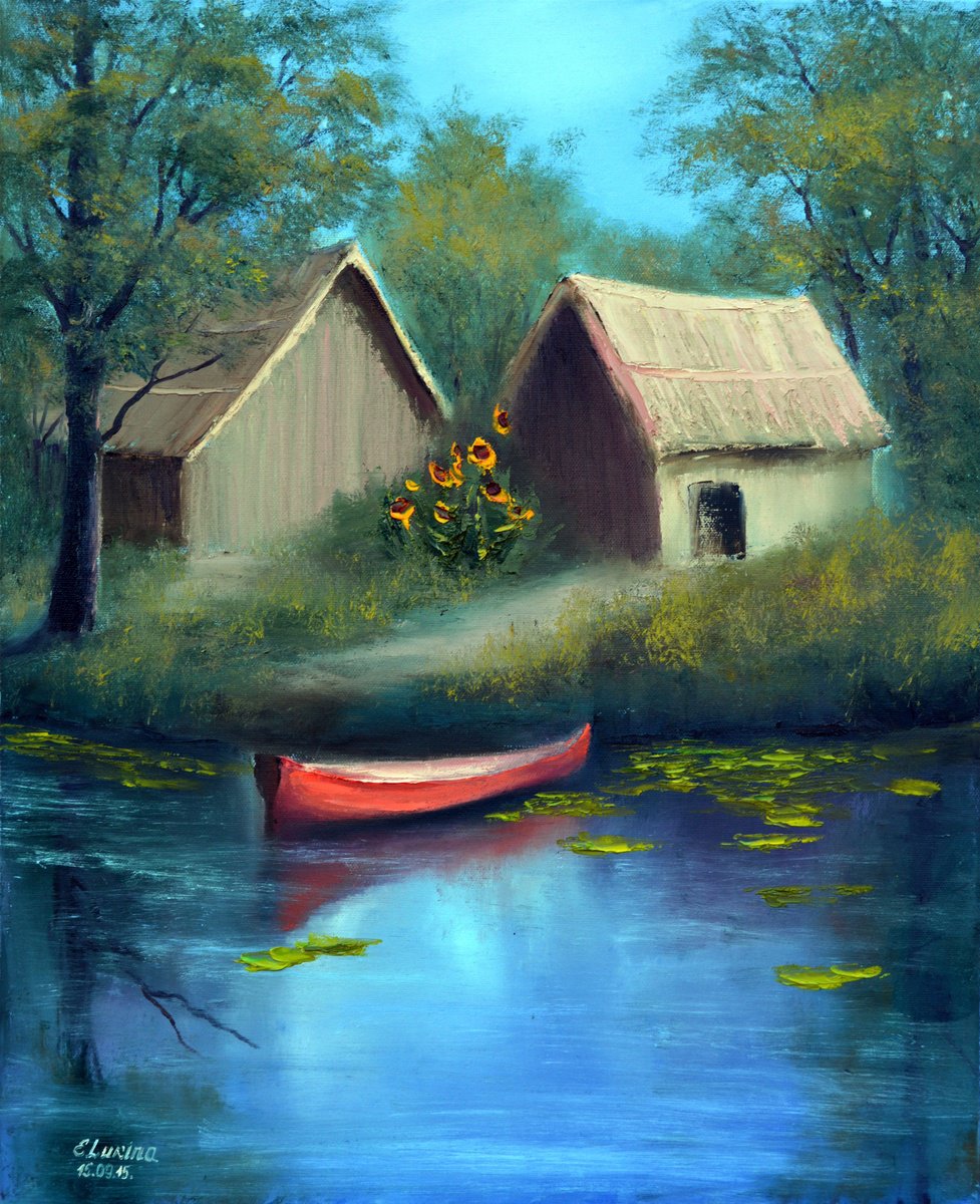 Barn Idyllic by Elena Lukina