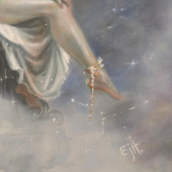 Gloriana, Celestial Realism Oil Painting