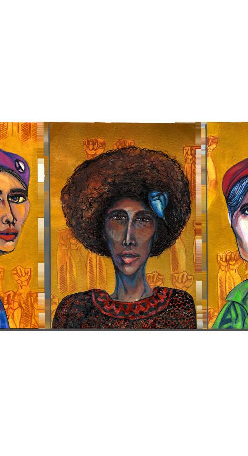 Women of the Lords Portraits (Young Lords Party Series) by KIMI KAA