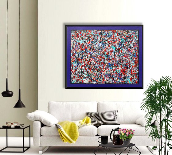 CONVERGENCE 5, J. POLLOCK MODE, framed