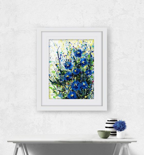 Blue Wonder - Floral art by Kathy Morton Stanion