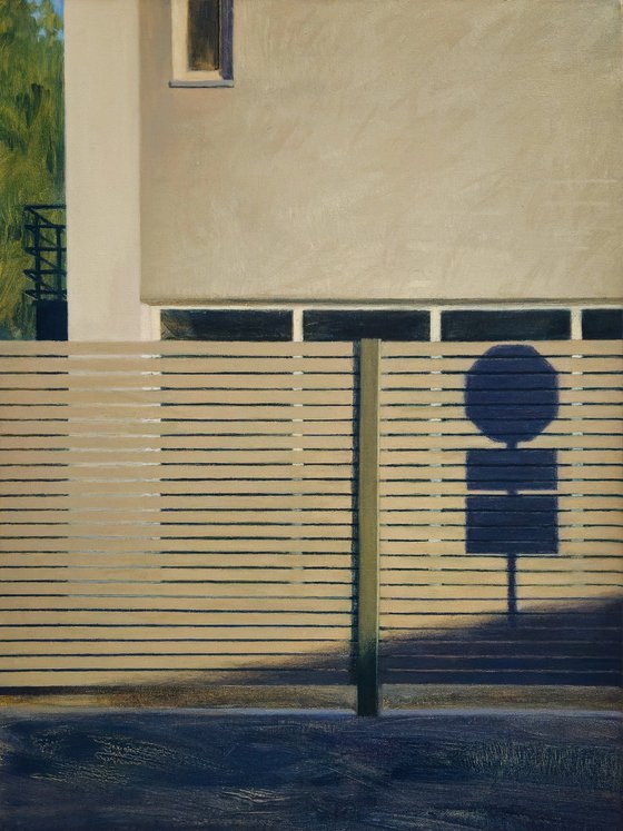 Shadow of a STOP Sign