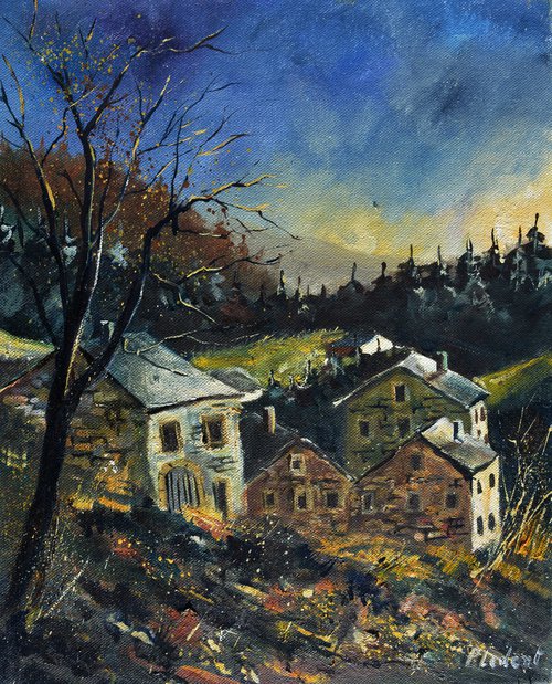 Old houses  my moody countryside by Pol Henry Ledent