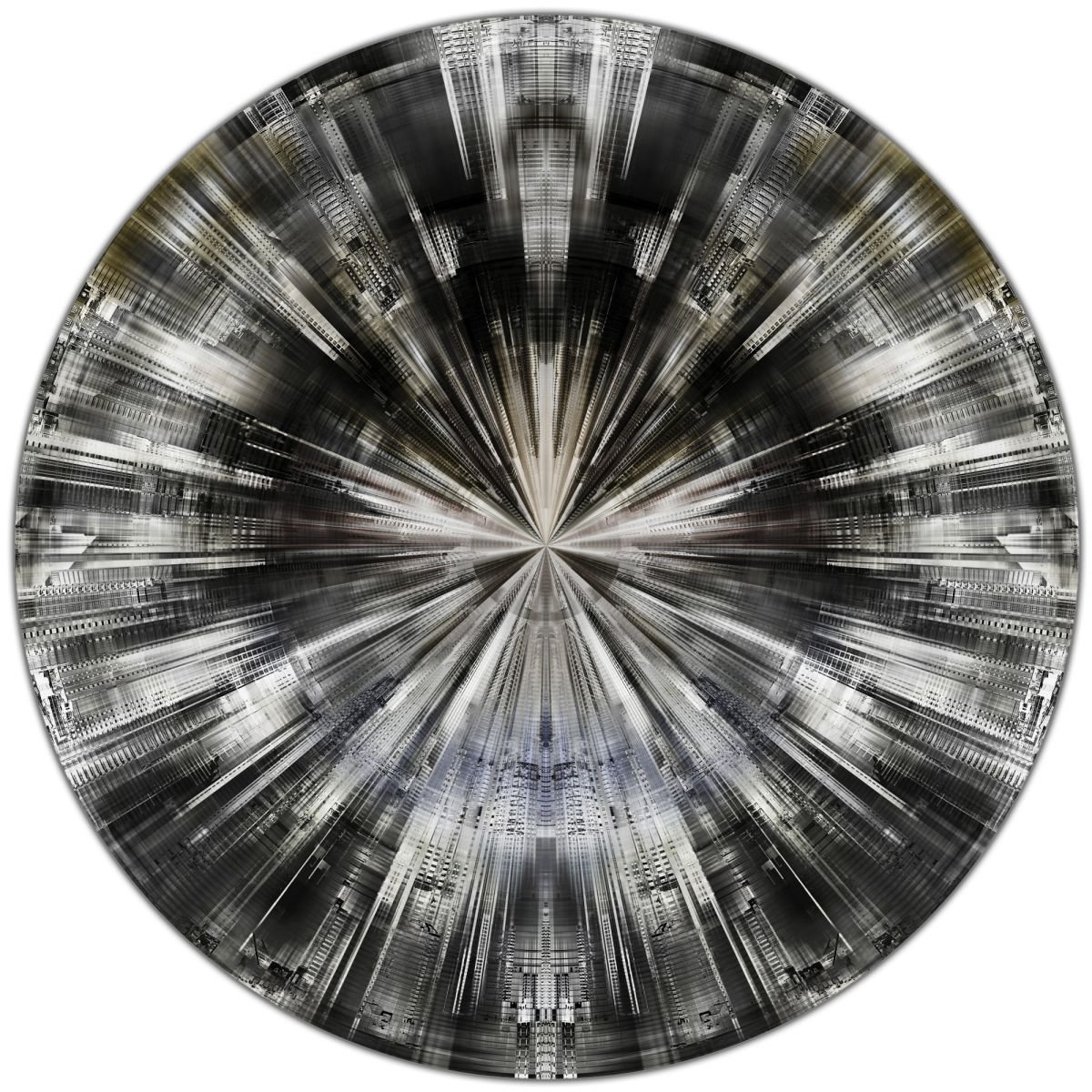 Abstract Cityscapes Photograph By Sven Pfrommer, 39 X 39", Dubai Fragments Xi, Original Artwork