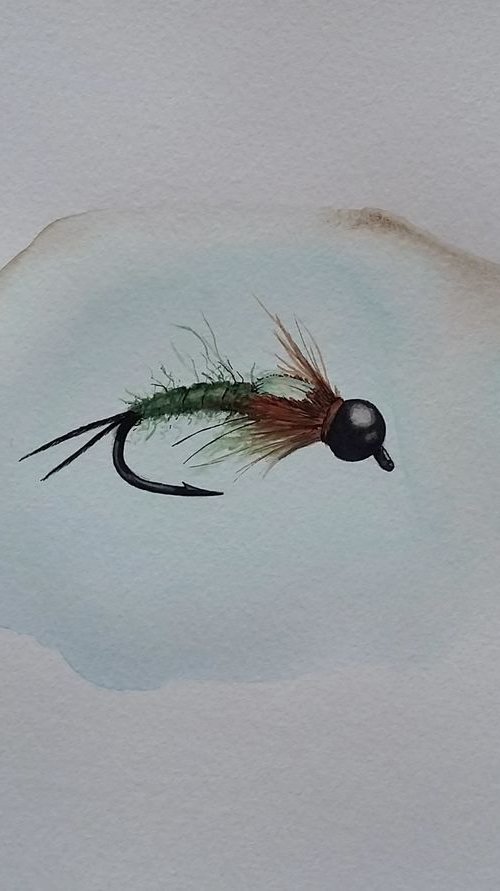 Green Light Nymph by Katrina Case