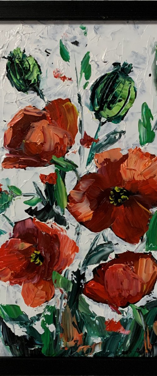 Red poppies. by Vita Schagen