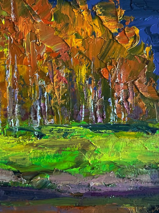 Autumn on the Shore River