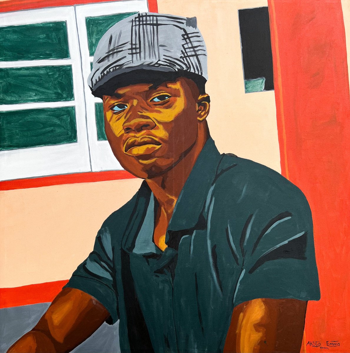 Diary Of A Young Man By Emmanuel Akolo, 36 X 36, Artwork For Sale On Artfinder