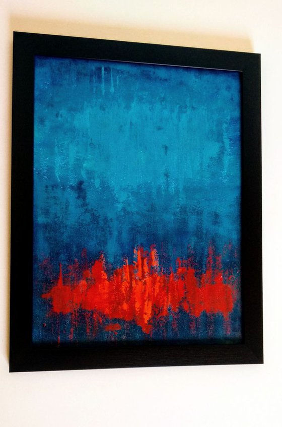 Abstract Red and Blue