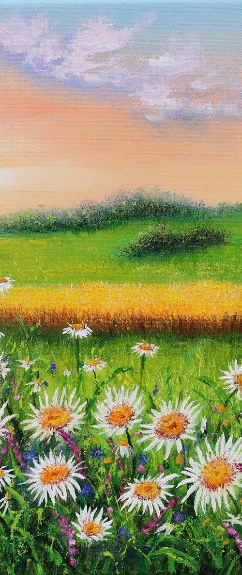 Daisy meadow by Ludmilla Ukrow
