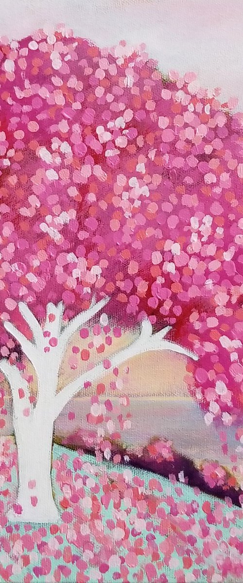 Pink Blossoms' Kiss by Karen Rieger