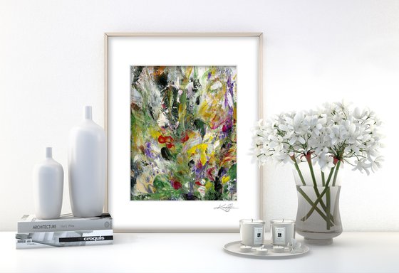 Floral Fall 28 - Floral Abstract Painting by Kathy Morton Stanion