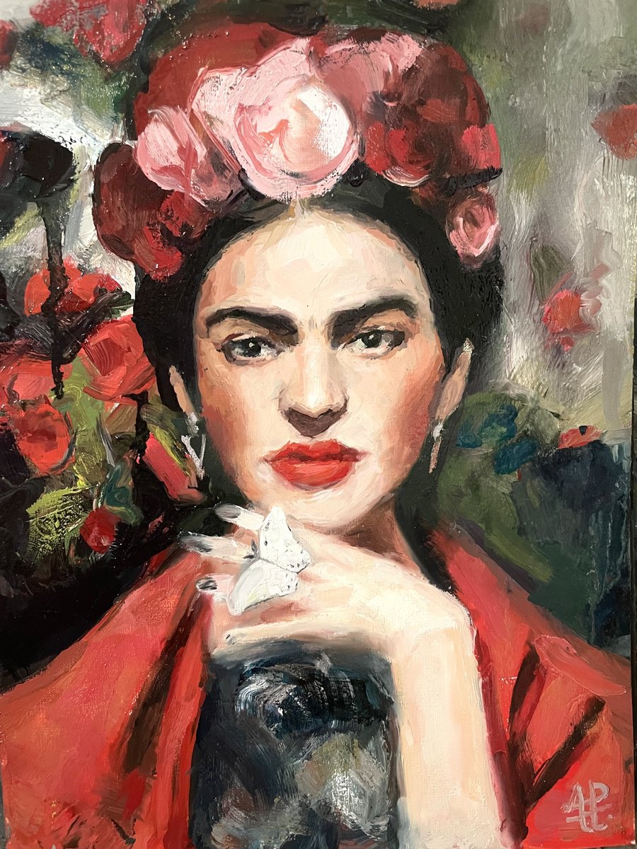 Frida Kahlo portrait by Andres Portillo